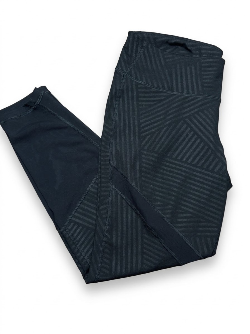 Old Navy Black Striped-Pattern Performance Joggers